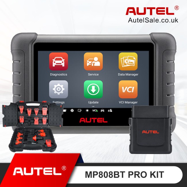 [Multi-Language] Autel MaxiPRO MP808BT Pro Automotive Diagnostic Tool with Complete OBD1 Adapters Upgraded of MP808 DS808