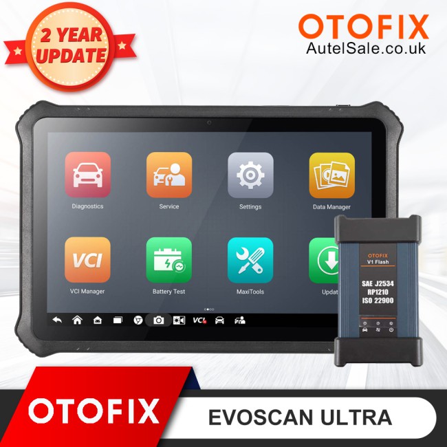 2024 OTOFIX EvoScan Ultra Car Diagnostic Scanner OBD2 Bi-Directional All System Diagnostic Tool ECU Programming Coding Topology 40+ Services